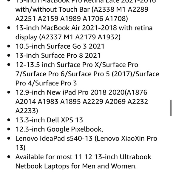 MacBook Pro 13 2016-2021 Laptop Sleeve PU Leather Case - Picture 10 of 10